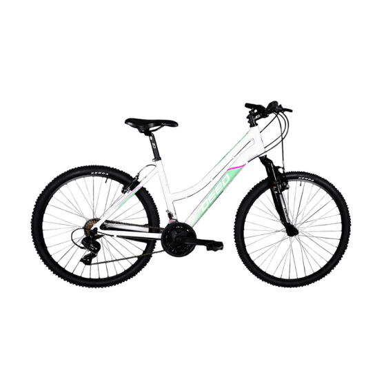 Mountainbike Deed HOOP 26 Inch Dame Wit-Groen Mountainbike Deed HOOP 26 Inch Dame Wit-Groen